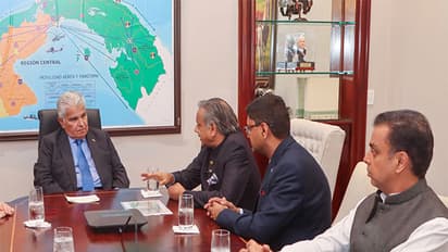 Shashi Tharoor-led delegations meets Panama President José Raúl Mulino (Photo/Panama President Office)