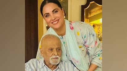 Lara Dutta with father LK Dutta (Photo/Instagram/@larabhupathi)