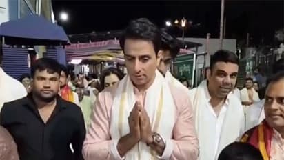Sonu Sood at Tirumala temple (Photo/ANI)