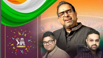 Shankar Mahadevan and his sons (Image source: IPL)