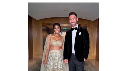 Australian cricketer Glen Maxwell and his wife Vini Raman (Image source: Instagram)