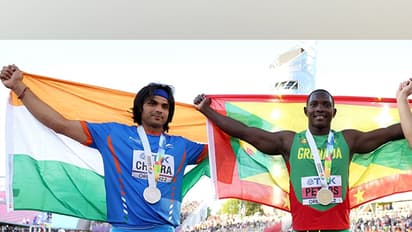 Meeraj Chopra (L) and Anderson Peters (R). (Photo: Olympics.com)
