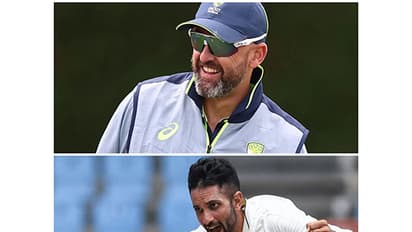 Nathan Lyon and Keshav Maharaj. (Photo- ICC)