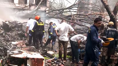 Visuals from the crash site. (Photo/ANI)