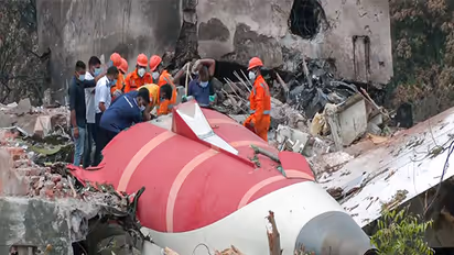 Wreckage of the London-bound Air India flight which crashed on 12 June 2025, in Ahmedabad (Photo/ANI)