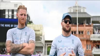 Ben Stokes and Brendon McCullum. (Photo- ECB)