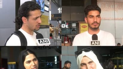 Indian students evacuated from Iran under Operation Sindhu (Photo/ANI)