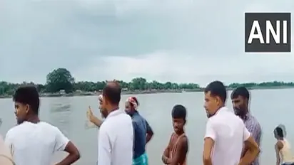 Few people are reported missing after a country-made passenger boat capsized in the Brahmaputra River in Assam. (Photo/ANI)