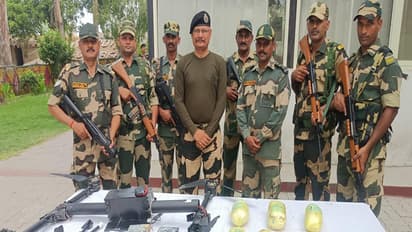 BSF seizes arms and Ice drugs packet during operation (Photo/ @BSF_India)