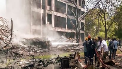 Visual from the crash site (Photo/ANI)