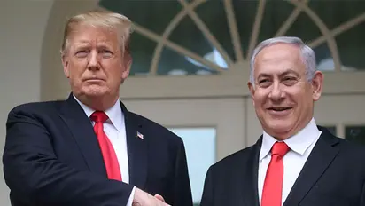 US President Donald Trump and Israeli Prime Minister Benjamin Netanyahu. (Photo/Reuters)