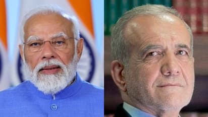 Prime Minister Narendra Modi and Iranian President Masoud Pezeshkian (Photos: ANI/@drpezeshkian)