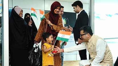 MEA MoS Pabitra Margherita warmly welcomes evacuees (Photo/X@MEAIndia)