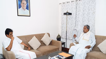 Karnataka Chief Minister Siddaramaiah met AICC General Secretary KC Venugopal in New Delhi (Photo/X/@siddaramaiah)