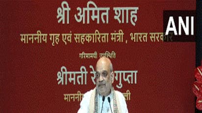 Union Home Minister Amit Shah visits exhibition on new criminal laws at Bharat Mandapam, New Delhi. (Photo/ANI)