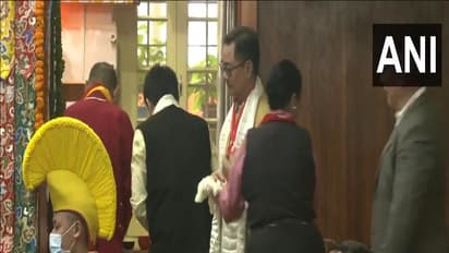 Union Minister Kiren Rijiju attend Dalai Lama's birthday celebrations (Photo: ANI) 