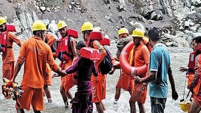 NDRF personnel conducting rescue operations in Mandi district (File photo/ANI)