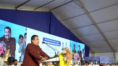 Union Minister Nitin Gadkari during the event in Shivamogga (Photo: PIB)
