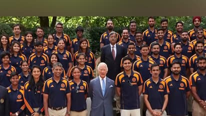 India men's and women's team with King CharlesIII (Photo: ANI) 