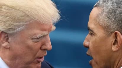 US President Donald Trump (left) and former President Barack Obama (right) (Source: Reuters)