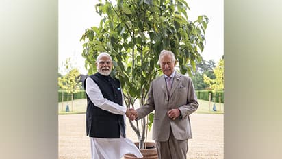  Prime Minister Narendra Modi with King Charles (Image: X@RoyalFamily)