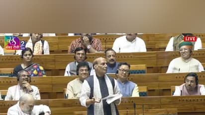 Unoin Defence Minister Rajnath Singh (Photo/Sanasad TV)