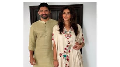 Farhan and Shibani Akhtar (Photo/Instagram@shibaniakhtar)