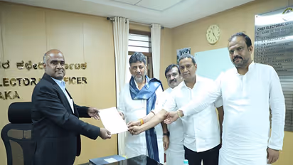 Memorandum to Election Commission to review voter list fraud in entire state: DCM DK Shivakumar (PhotoANI)