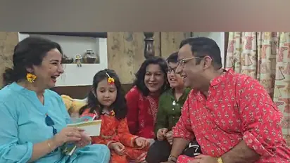 Divya Dutta with brother Rahul Dutta (Photo: ANI)