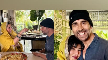 Alka Bhatia, Akshay Kumar and Warda Khan Nadiadwala (Photo/instagram/@akshaykumar)