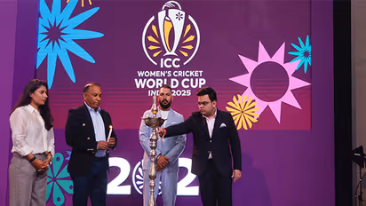 Jay Shah lighting the lamp to mark the inauguration of the event. (Photo: @ICC)