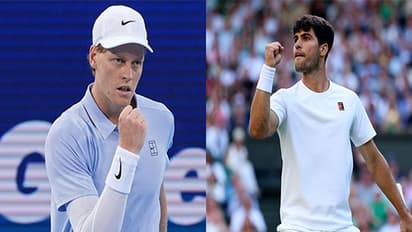 Carlos Alcaraz (right) Jannik Sinner (left). (Photo: @atptour X)