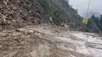 Visuals from Chandigarh- Manali National Highway in Mandi  (File Photo/ANI)