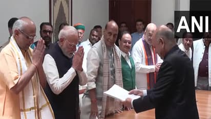 NDA’s Vice Presidential candidate CP Radhakrishnan files nomination (Photo/ANI)