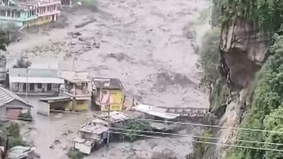 Visusals of destruction in Himachal Pradesh due to rain (FilePhoto/ANI)