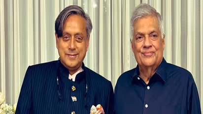  Congress MP Shashi Tharoor and former Sri Lankan President Ranil Wickramasinghe (Photo/X@ShashiTharoor)