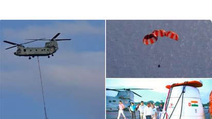 ISRO completes first integrated Air Drop Test for Gaganyaan Mission (Photo/X:@isro)