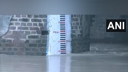 Delhi: Yamuna water level crosses danger level. (Photo/ANI)