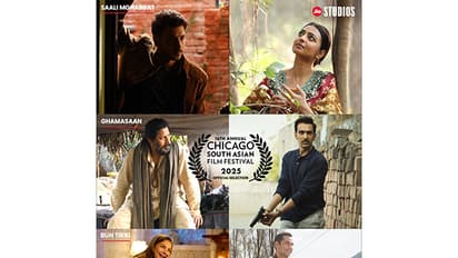 Posters of  Ghamasaan, Saali Mohabbat and Bun Tikki (Image source: Jio Studios)