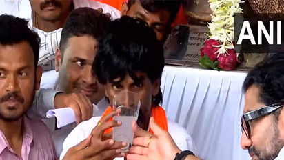 Maratha reservation activist Manoj Jarange Patil (Photo/ANI)