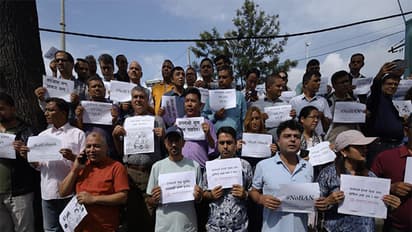 Journalists in Nepal take to streets against social media ban (Photo/ANI)