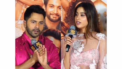 Varun Dhawan. Janhvi Kapoor (Image: ANI)