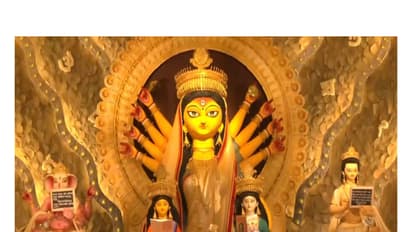 Kolkata Durga Puja pandal (Photo: ANI)
