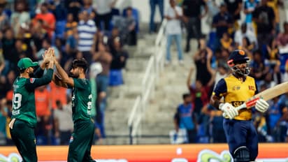  Charith Asalanka after getting dismissed (Photo: ANI)