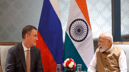 Prime Minister Narendra Modi with Russia's Deputy Prime Minister Dmitry Patrushev (Image: X/@narendramodi)