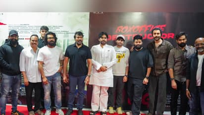 Ram Charan, Chiranjeevi, Pawan Kalyan and OG team (Photo/X@KChiruTweets)