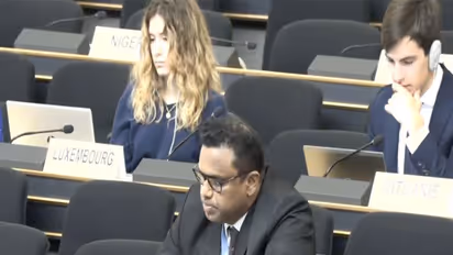 Indian diplomat Mohammed Hussain (Photo/UN TV)