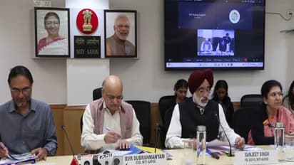 NITI Aayog launches report Towards India’s Tax Transformation: Decriminalisation and TAX BASED Governance” (Photo/ANI)