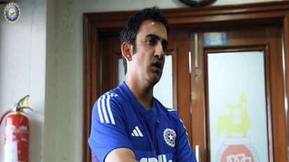 Gautam Gambhir in WI's dressing room (Photo: BCCI)
