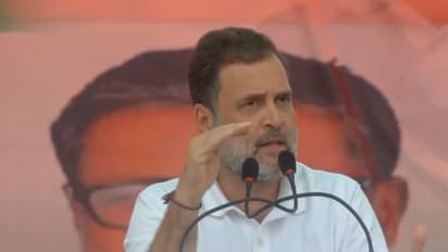 Congress leader Rahul Gandhi addressing a rally in Bihar's Muzaffarpur on Wednesday (Photo/ANI)